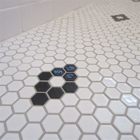 Hexagon Shower Floor Tile White Albertine Lemmon