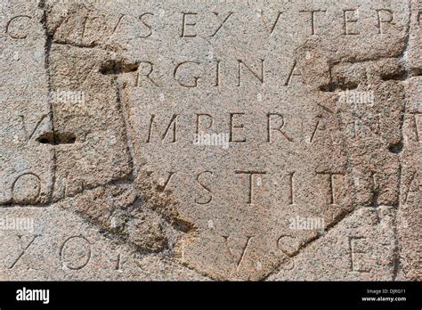 Ancient Latin Script Stock Photo Alamy