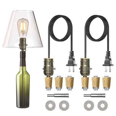 Wine Bottle Lamp Kit Transform Your Empty Bottles Into Decorative Lights