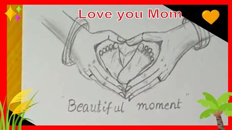 Draw Baby Feet In Moms Hands Step By Step Pencil Drawinglovable