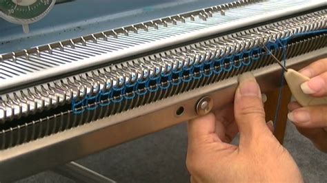 How To Use Your Brother Knit Knitting Machine Part Iii Closed Cast On