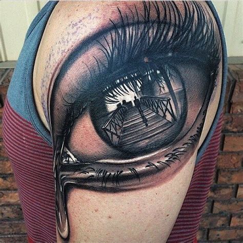Crying Eye Tattoo Tattoos 3d Tattoos Weird Tattoos