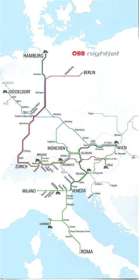 Austria Vienna Train Rail Maps