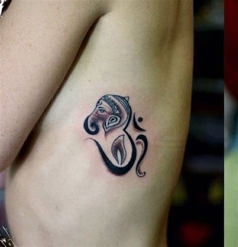 Hinduism inspired Ganesh tattoo on the torso | Ganesh ...