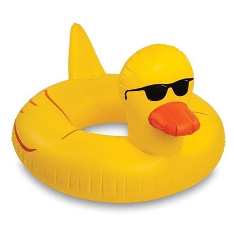Bigmouth Inc Giant Rubber Duckie Pool Floatie 30 Liked On Polyvore Featuring Bigmouth