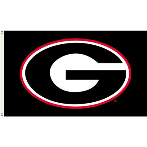 Ncaa Georgia Bulldogs 3 By 5 Foot Flag G Logo With Black Background