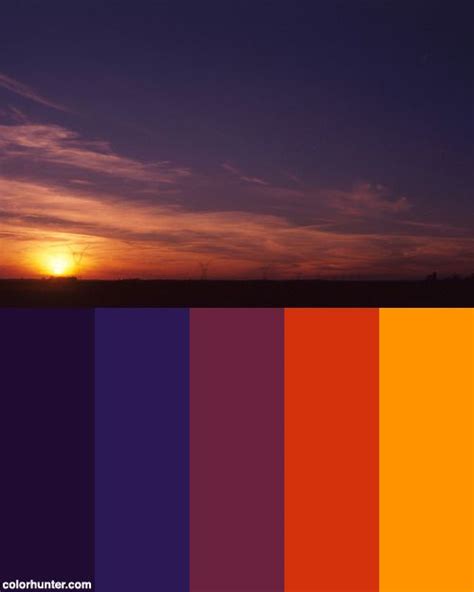 Endless Sunsets Color Palette Sunset Colors Sunset Color Palette