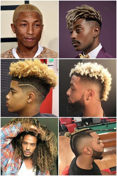Man bun ideal hair texture: Top 30 Best Blonde Hairstyles for Black Guys 2021 | Men's ...