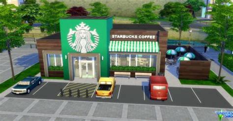 Starbucks Coffee Sims 4