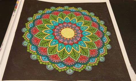 Available in three different designs, they write in 0.35mm and look gorgeous. Finished coloring mandala pattern. Glitter gel pens and ...