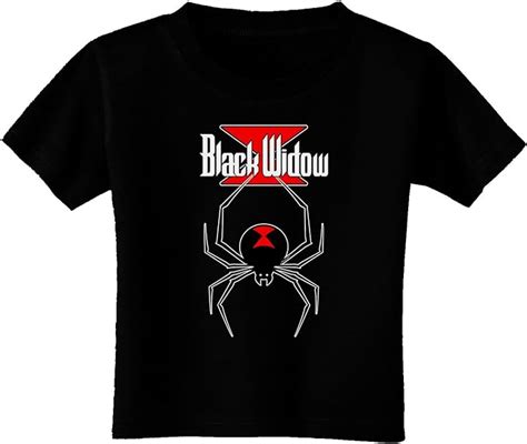 Black Widow Spider Design Logo Toddler T Shirt Dark Clothing
