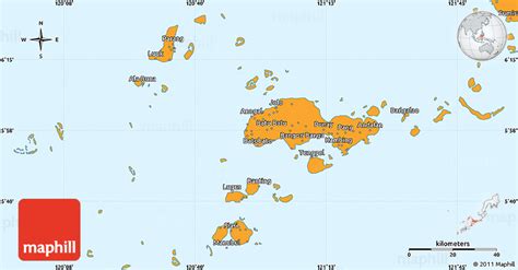 Political Simple Map Of Sulu