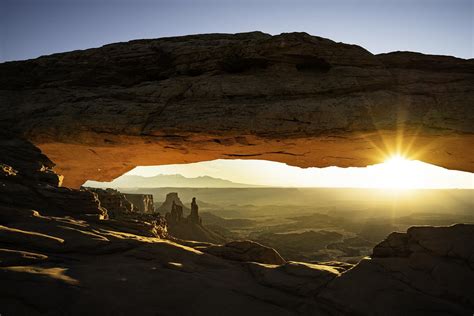 Classic Sunrise At The Mesa Arch In Canyonlands National Park