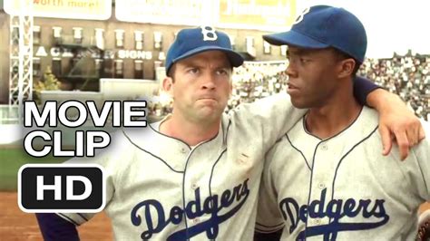 7 clips for jackie robinson biopic 42 starring chadwick boseman and harrison ford. 42 Movie CLIP - All Wear 42 (2013) - Jackie Robinson Movie ...