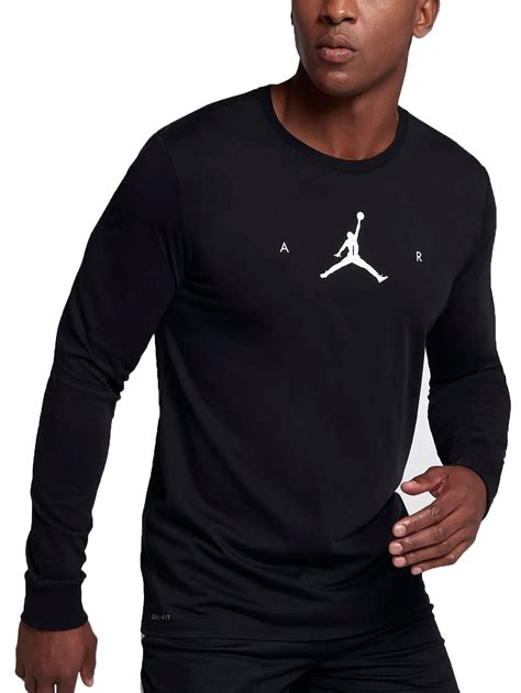 Jordan Air Jordan Jumpman Men S Longsleeve Basketball T Shirt Black