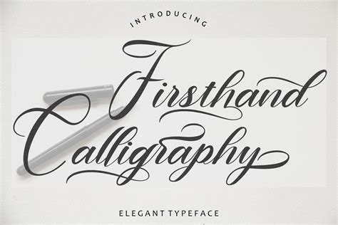 Firsthand Calligraphy Fuente Por Coretanletter · Creative Fabrica