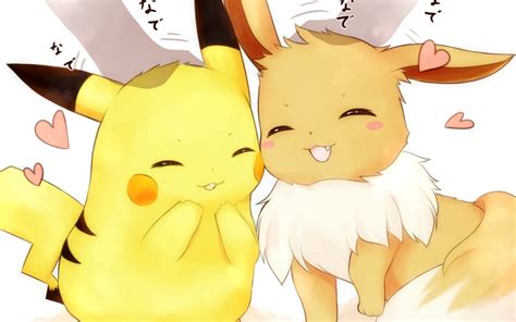 Download Pikachu Eeve Cute Pokemon Cute Wallpapers Pikachu On Itlcat