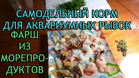 Рецепты самодельных кормов для аквариумных рыб фарши, миксы! - Уход и ...