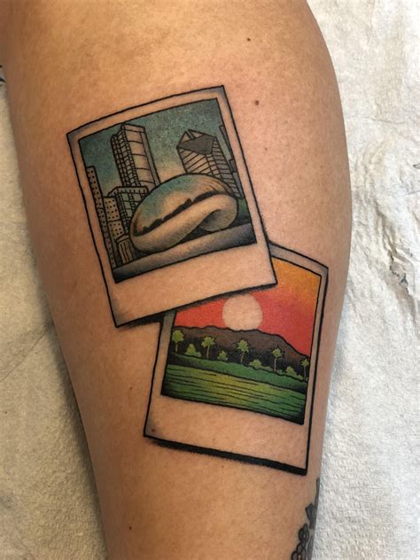 Polaroids By David Bruehl At Redletter1 In Tampa Fl Framed Tattoo