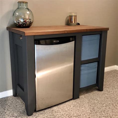 We show you how easy it is to make a custom fridge cabinet even if you have a tiny kitchen. Mini Fridge Cabinet Start To Finish (#QuickCrafter ...