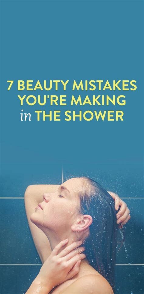 7 Beauty Mistakes You Re Making In The Shower Musely