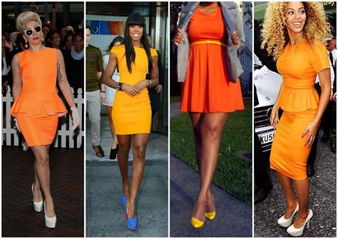 What Color Shoes Go With Orange Dress