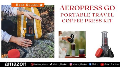 aeropress go portable travel coffee press kit youtube