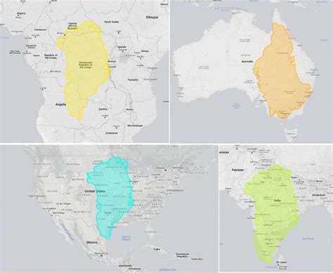 True Size Of Countries Vs Their Mercator Projections R Educationalgifs