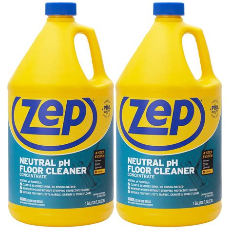 Zep Neutral Ph Floor Cleaner Concentrate 1 Gallon 2 Pack Walmart