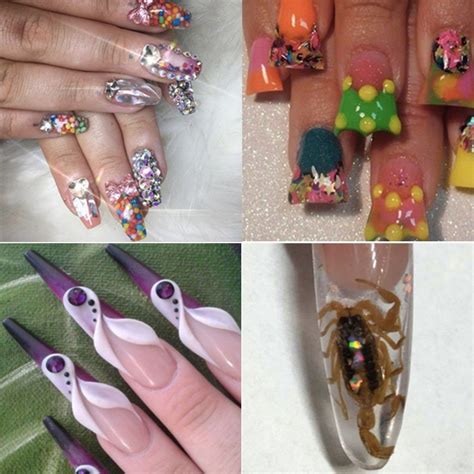 19 Of The Weirdest Nail Art Trends Ever Spring Nail Colors Nail Art