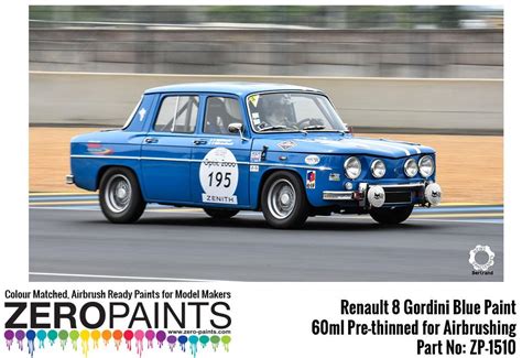 Renault 8 Gordini Blue (Bleu Gordini) Paint 60ml | ZP-1510 ...