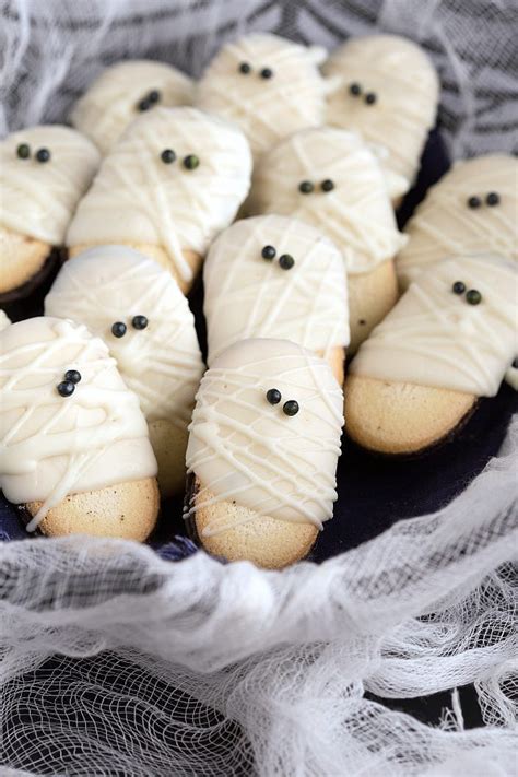Mummy Cookies 3 Ingredients Chelseas Messy Apron Halloween