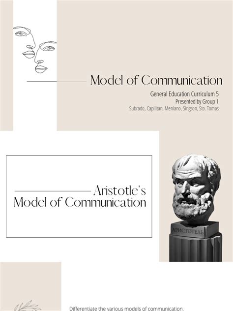 Group1 Aristotles Model Of Communication Pdf Aristotle Communication