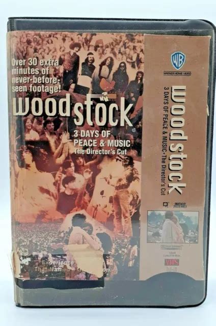 vhs tapes woodstock 1969 3 days of peace and music wadleigh director cut vhs 1994 8 99 picclick