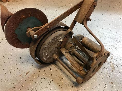Vintage Antique Capitol Lawn Trimmer And Edger Push Mower Wood Cast Iron