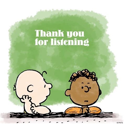 Peanuts On Twitter Snoopy Thank You For Listening Charlie Brown And