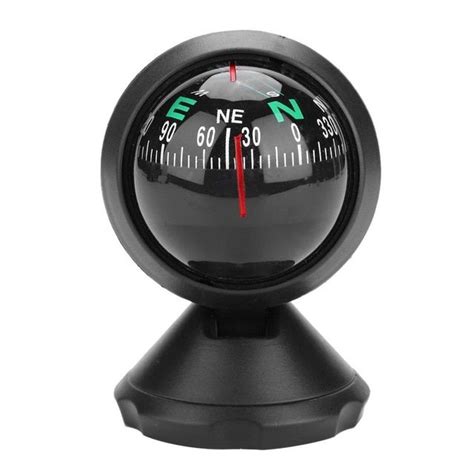 Boat Compass Portable Durable Abs Black Electronic Adjustable Military