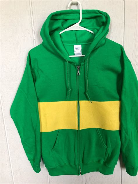 Zip Front Undertale Chara Shirt Chara Green Hooded Sweatshirt Etsy