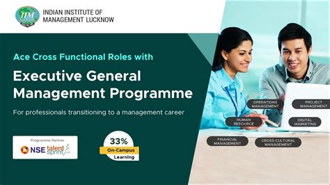 Executive General Management Programme Iim Lucknow Youtube
