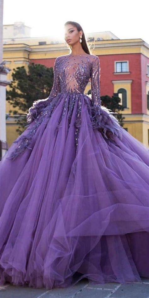 Wedding Dresses With Purple Accents Top 10 Wedding Dresses With Purple Accents Find The
