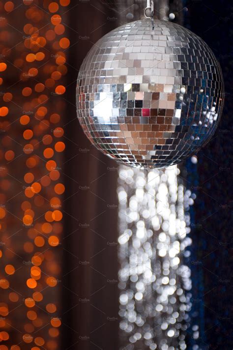 I felt that this was the best. Mirror disco ball hanging from the ceiling ~ Holiday ...