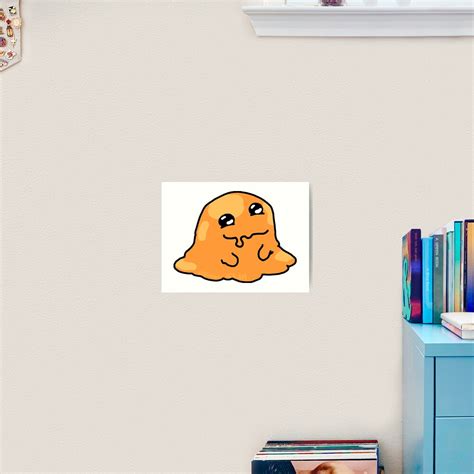 Scp 999 Orange Blob Tickle Monster Art Print By Toadkingstudios