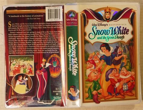 Snow White Vhs Snow White The Seven Dwarfs Masterpiece Vhs Walt