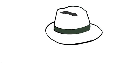 How To Draw A Hat In Easy Steps For Children Beginners Youtube