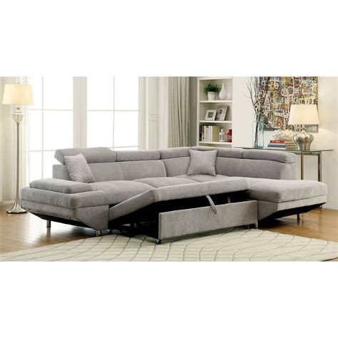 sectional sofa with pull out bed and recliner