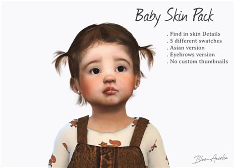 Sims 4 Toddler Eyelashes Skin Details Oldjawer