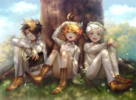 The Promised Neverland Ray Emma Norman Neverland Anime