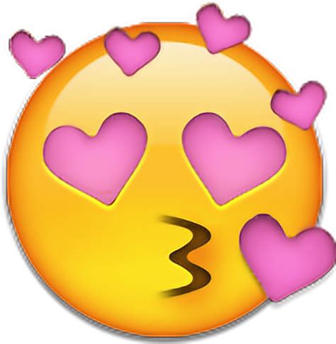 Love Emoji Png Heart Pink Edit Love Sticker Ⓒ Pink Kiss Emoji Png