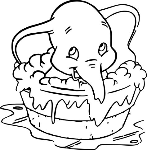 After overcoming his fears dumbo is finally able to soar high in the sky. Disney Dumbo Elephant Coloring Pages | Elephant coloring ...