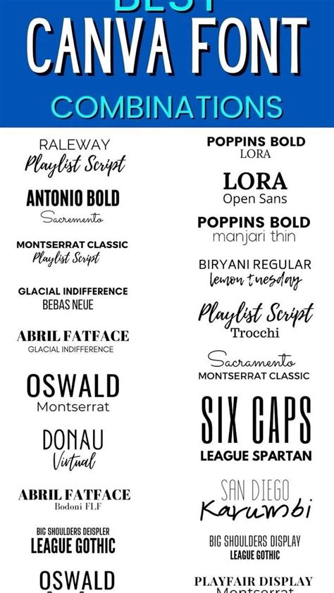 Best Canva Font Pairings Combinations For Bloggers Artofit Hot Sex Picture